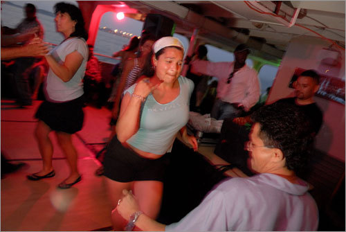 12. Dance to the beat on a Boston Harbor Cruise The salty sea air, the stars sparkling off the water, and the city behind you. It's time for another season of Boston Harbor Cruises. The vessels, which have been hitting the harbor since 1926 are great for those looking to grab a few drinks, see some bands, or dance the night away on the water. Those looking to spice up their Friday nights should book a ticket for their Salsa and Latin Cruise where 300-450 people converge to twist and shout. General admission tickets are $24 at the dock, $19 in advance, and group discounts are available.
